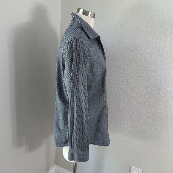 Foxcroft Womens  XL Wrinkle Free Button Up Checkered Shirt Long Sleeve Blouse - Picture 3 of 9